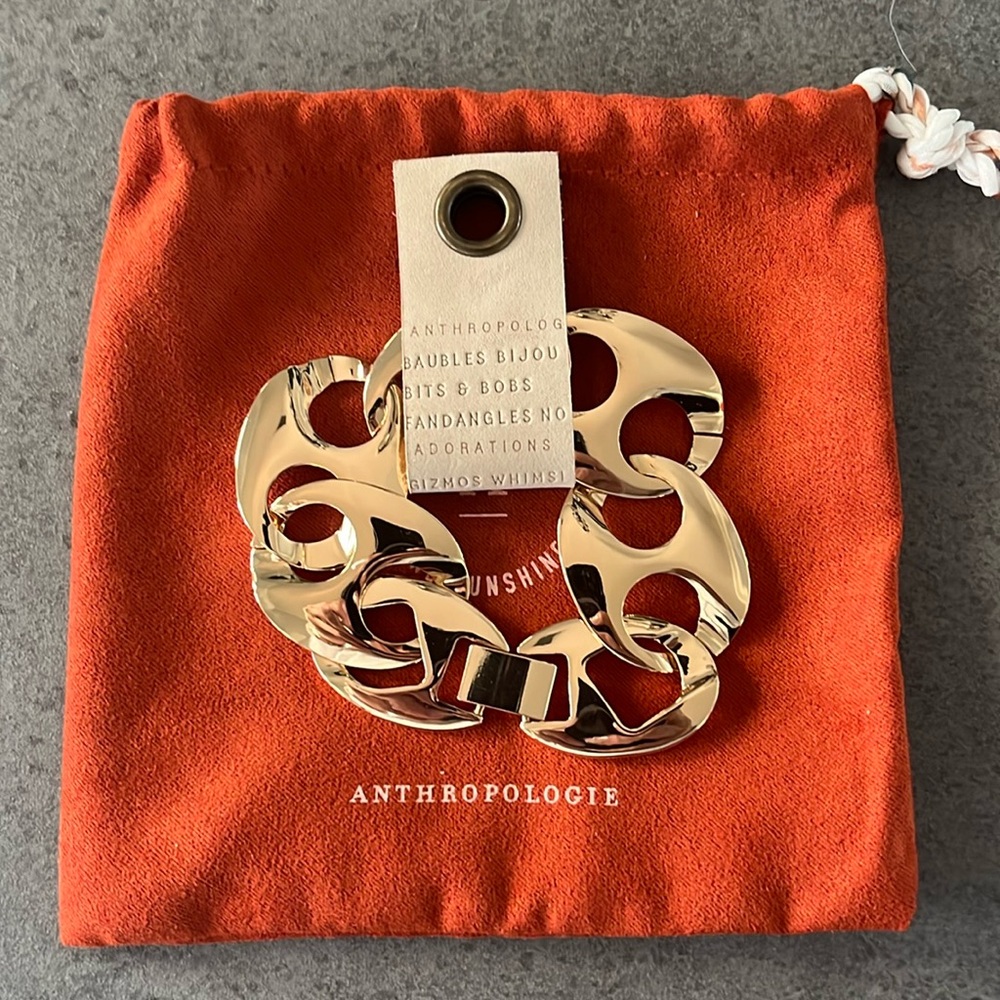 Anthropologie Bottlecap Link Bracelet